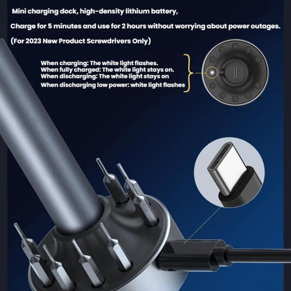 Electric Screwdriver Set With USB Multi-function Mini Charging Station