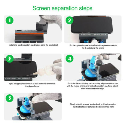 2 In 1 Split Screen Rotating Mobile Phone Repair Fixture Multifunctional Rotating Clamp