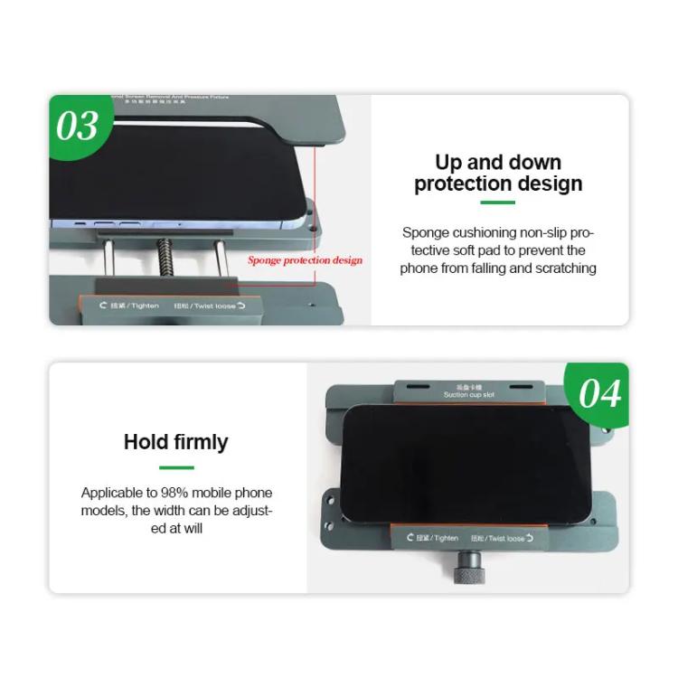 Mobile Phone Screen Removal Clamp Easily Remove Glass Back Cover and Secure Screen Mold