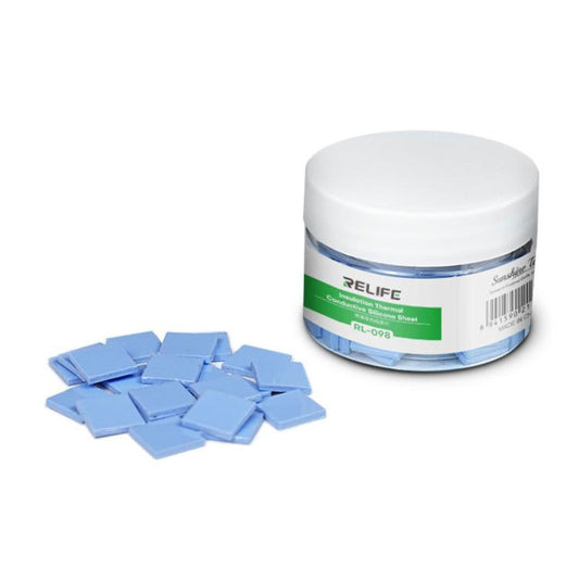 100pcs /Box Soft Compressible Insulating Thermal Silicone Sheet For Various Electronic Devices Components