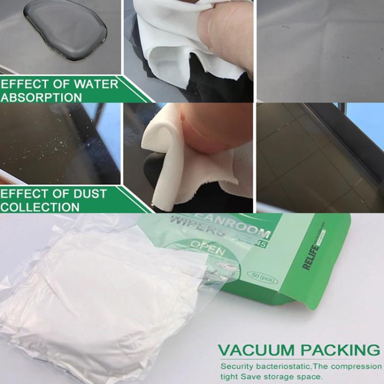 RELIFE RL-045 Anti-Static Lint-Free Cloth Microfiber Wiping Phone Screen Cleaning Cloth