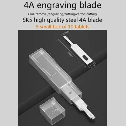MaAnt M077 150pcs /Box Double-sided Flat Blade Cell Phone Repair Back Cover Removal Artistic Engraving Knife Blade