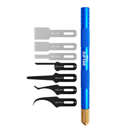 Kit de lames multifonctionnelles pour la réparation de téléphones portables : outil de décollement de la puce IC, des couches du processeur et des bords en caoutchouc., TK5