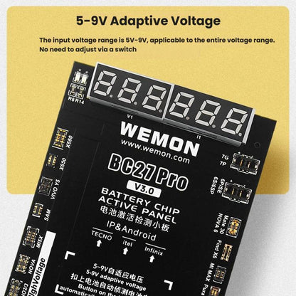 Carte d'activation de batterie WOMEN BC27 Pro V3.0 pour iPhone 6 à 17 et appareils Android, BC27 Pro V3.0