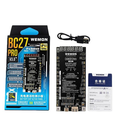 Carte d'activation de batterie WOMEN BC27 Pro V3.0 pour iPhone 6 à 17 et appareils Android, BC27 Pro V3.0