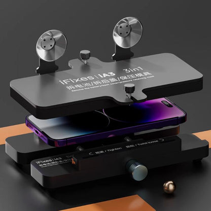 Pince universelle de réparation de téléphone pour le retrait du couvercle arrière de la batterie, moule de maintien de pression, iFixes iA3 3-in-1