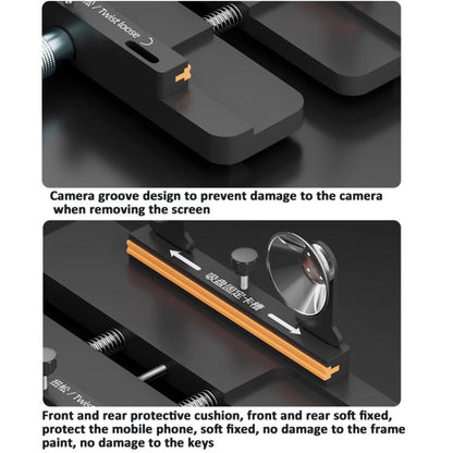 Pince universelle de réparation de téléphone pour le retrait du couvercle arrière de la batterie, moule de maintien de pression, iFixes iA3 3-in-1