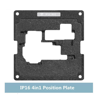 Ensemble de plateforme de plantation en étain 28 en 1 AMAO X-16 avec base magnétique, plaque de positionnement, couche intermédiaire et filet de soudure.