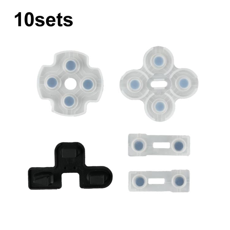 Manette de jeu, boutons en caoutchouc conducteur, coussinets souples, For PS2 10sets, For PS3 10sets, For PS4 10sets 1.0, For PS4 10sets 2.0, For PS4 10sets 3.0/4.0, For PS4 10sets 5.0