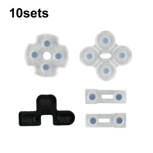 Manette de jeu, boutons en caoutchouc conducteur, coussinets souples, For PS2 10sets, For PS3 10sets, For PS4 10sets 1.0, For PS4 10sets 2.0, For PS4 10sets 3.0/4.0, For PS4 10sets 5.0