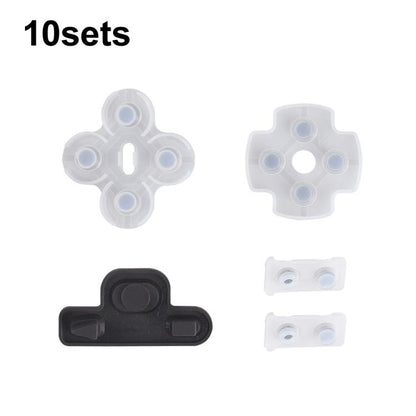Manette de jeu, boutons en caoutchouc conducteur, coussinets souples, For PS2 10sets, For PS3 10sets, For PS4 10sets 1.0, For PS4 10sets 2.0, For PS4 10sets 3.0/4.0, For PS4 10sets 5.0