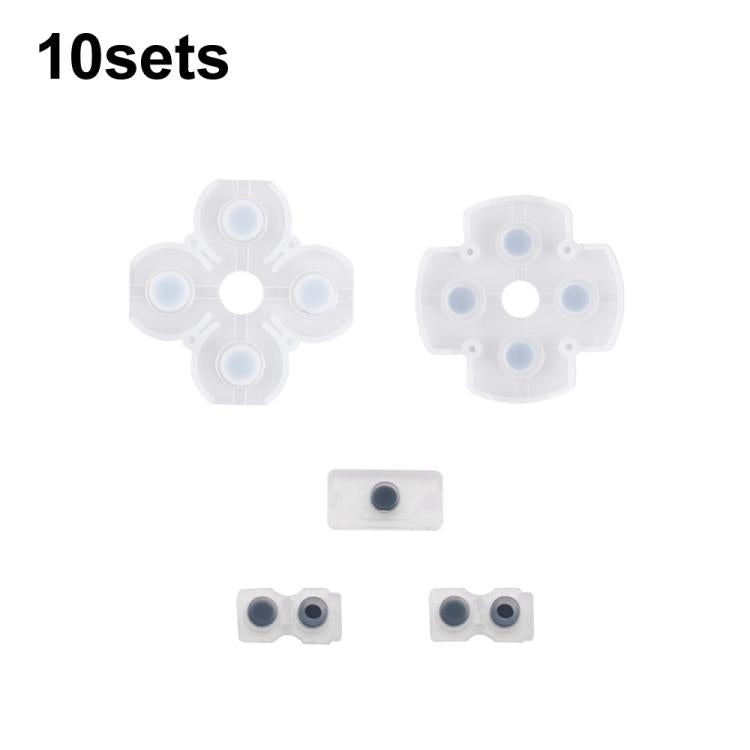 Manette de jeu, boutons en caoutchouc conducteur, coussinets souples, For PS2 10sets, For PS3 10sets, For PS4 10sets 1.0, For PS4 10sets 2.0, For PS4 10sets 3.0/4.0, For PS4 10sets 5.0