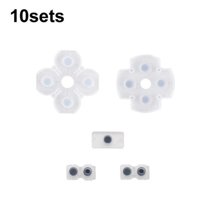 Manette de jeu, boutons en caoutchouc conducteur, coussinets souples, For PS2 10sets, For PS3 10sets, For PS4 10sets 1.0, For PS4 10sets 2.0, For PS4 10sets 3.0/4.0, For PS4 10sets 5.0