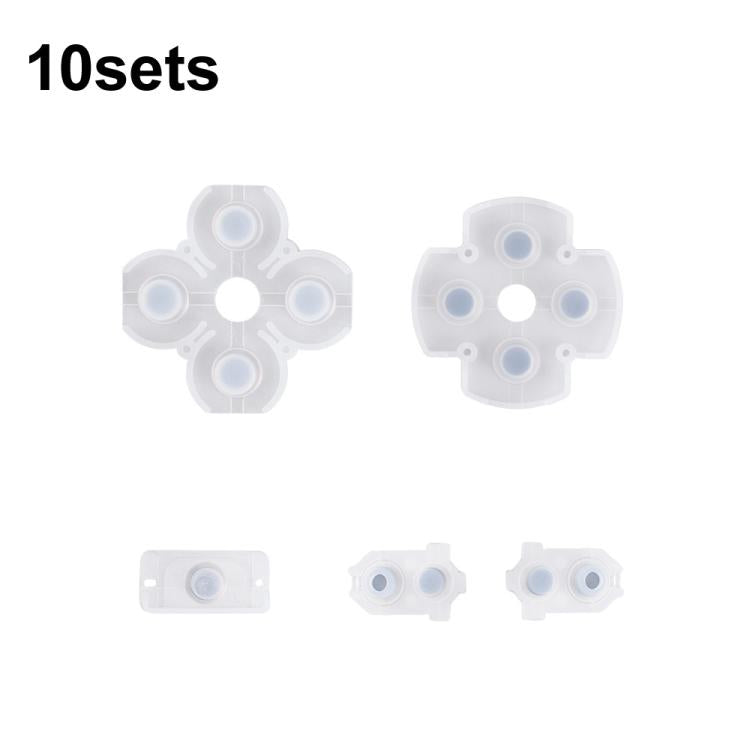 Manette de jeu, boutons en caoutchouc conducteur, coussinets souples, For PS2 10sets, For PS3 10sets, For PS4 10sets 1.0, For PS4 10sets 2.0, For PS4 10sets 3.0/4.0, For PS4 10sets 5.0