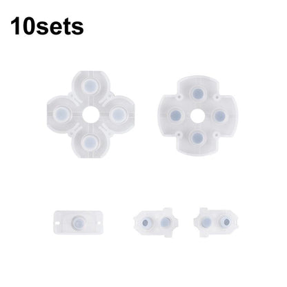 Manette de jeu, boutons en caoutchouc conducteur, coussinets souples, For PS2 10sets, For PS3 10sets, For PS4 10sets 1.0, For PS4 10sets 2.0, For PS4 10sets 3.0/4.0, For PS4 10sets 5.0