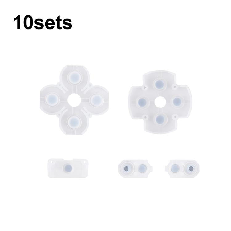Manette de jeu, boutons en caoutchouc conducteur, coussinets souples, For PS2 10sets, For PS3 10sets, For PS4 10sets 1.0, For PS4 10sets 2.0, For PS4 10sets 3.0/4.0, For PS4 10sets 5.0