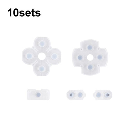 Manette de jeu, boutons en caoutchouc conducteur, coussinets souples, For PS2 10sets, For PS3 10sets, For PS4 10sets 1.0, For PS4 10sets 2.0, For PS4 10sets 3.0/4.0, For PS4 10sets 5.0