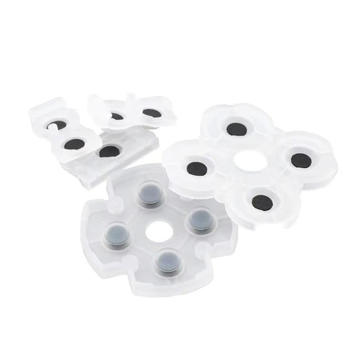 Manette de jeu, boutons en caoutchouc conducteur, coussinets souples, For PS2 10sets, For PS3 10sets, For PS4 10sets 1.0, For PS4 10sets 2.0, For PS4 10sets 3.0/4.0, For PS4 10sets 5.0