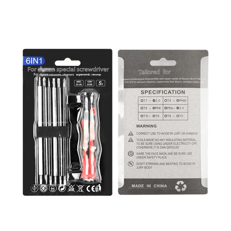 Tournevis de réparation et de démontage pour sèche-cheveux et aspirateurs Dyson, 6 in 1