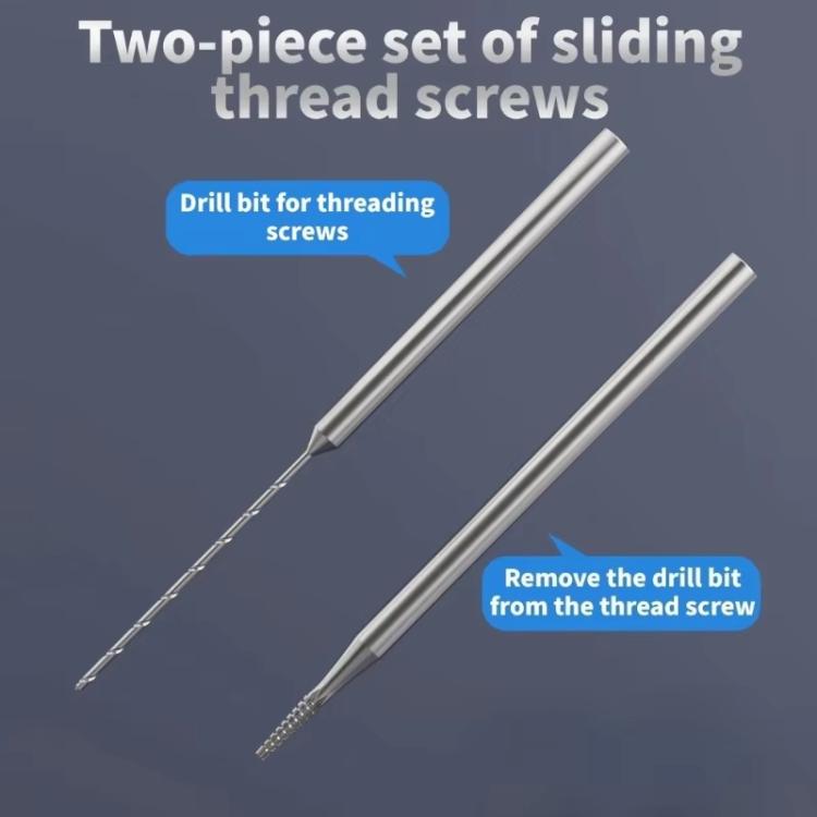 Kit de forets de perçage et de perçage coulissants en alliage, outil de précision pour le retrait de petites vis, LAN RUI U8, LAN RUI U8S