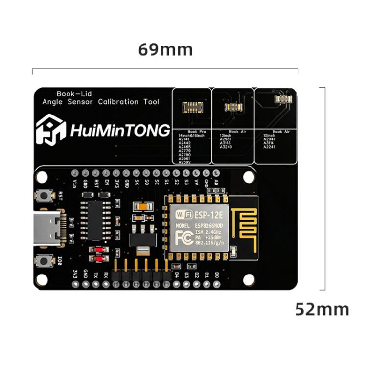 Outil d'étalonnage du capteur d'angle HuiMinTONG HMT-AP85 pour Macbook Pro / Air
