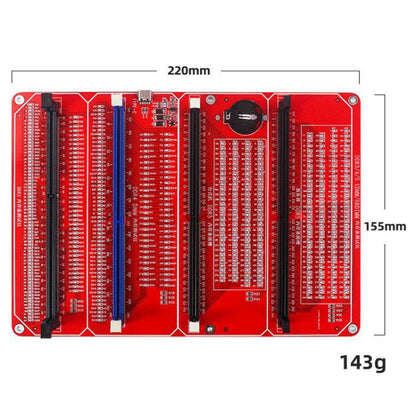 Testeur 4 en 1 avec indicateur LED pour modules de mémoire DDR3/DDR4 UDMM/DDR5 de bureau/DDR5 serveur, 4 In 1