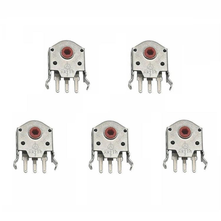 Encodeur de molette de souris anti-poussière Kailh à noyau rouge (lot de 5), 7mm, 9mm, 10mm, 11mm