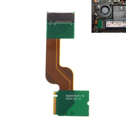 Câble ruban flexible adaptateur SSD OLED pour Steam Deck permettant de convertir un SSD M.2 2230 en SSD M.2 2280 pour une capacité de stockage étendue., Ribbon Cable