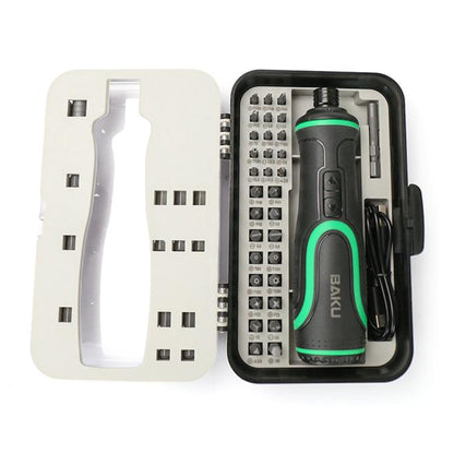 Kit de tournevis électrique BAKU 41 en 1 avec chargement USB-C et double éclairage LED pour les réparations domestiques et l'électronique, BA-0001