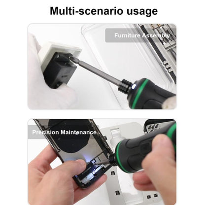 Kit de tournevis électrique BAKU 41 en 1 avec chargement USB-C et double éclairage LED pour les réparations domestiques et l'électronique, BA-0001