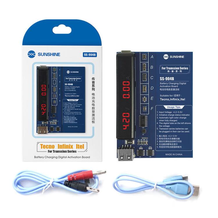 Outil de réparation de téléphones portables pour carte d'activation d'affichage numérique de charge de batterie de la série Transsion, SS-904B