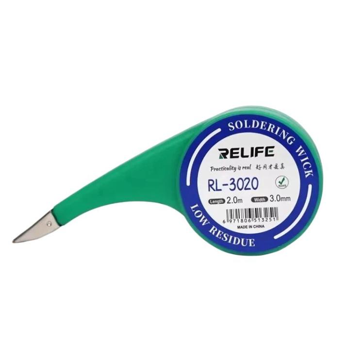 Ruban adhésif puissant pour dessouder, à faible résidu et sans nettoyage, idéal pour la réparation et le soudage., RELIFE 1.5mm x 2m, RELIFE 2mm x 2m, RELIFE 2.5mm x 2m, RELIFE 3mm x 2m, RELIFE 3.5mm x 2m