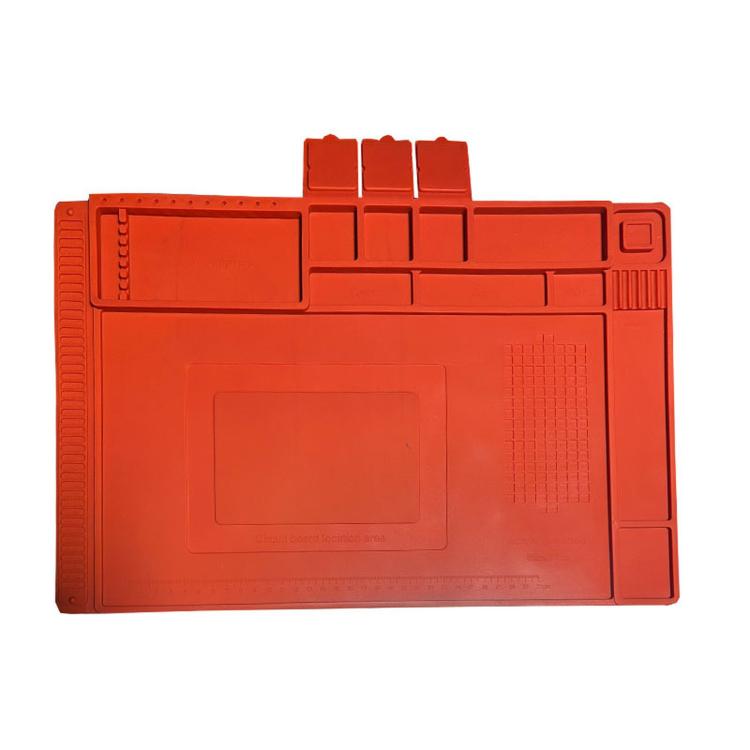 Tapis de soudage magnétique en silicone résistant à la chaleur pour la réparation électronique, 45 x 30 cm