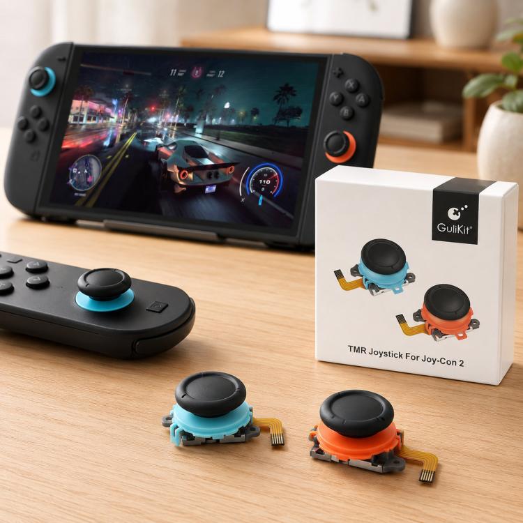 Manette de jeu GuliKit NS70 TMR pour Joy-Con 2 / Switch 2 - Joysticks analogiques de remplacement, NS70