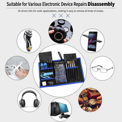 Kit d'outils de réparation électronique avec tournevis de précision pour téléphone, ordinateur et montre, 80-Piece Set