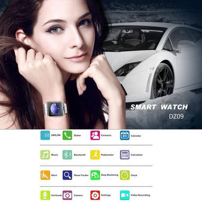 DZ09 Écran 1,56 pouces Bluetooth 3.0 Smart Watch Phone