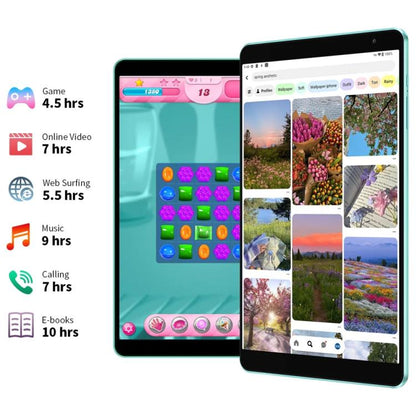 Tablette PC Teclast P85 8 pouces WiFi6, 3 Go + 64 Go, Android 15 Allwinner A333 5 cœurs (Vert menthe), P85