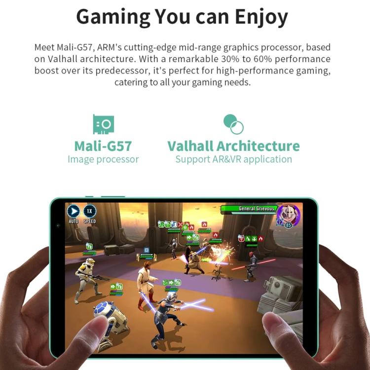 Tablette PC Teclast P85 8 pouces WiFi6, 3 Go + 64 Go, Android 15 Allwinner A333 5 cœurs (Vert menthe), P85
