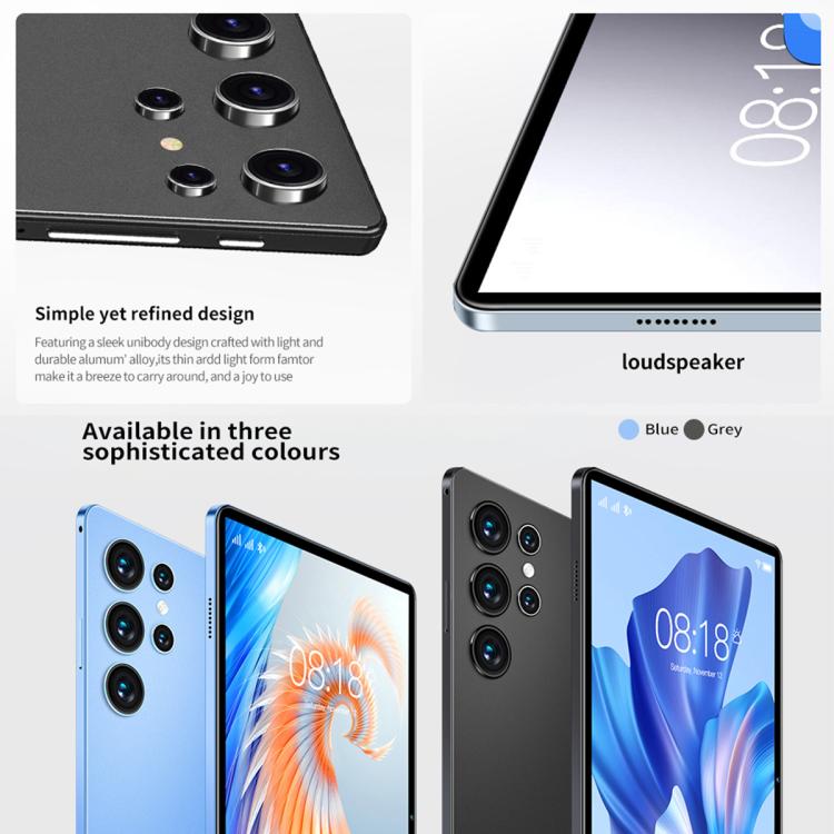 Tablette PC 4G LTE BDF H39 10,1 pouces, 6 Go + 128 Go, Android 10, processeur octa-core MTK6750, double SIM, prise américaine, 8GB+256GB, US Plug