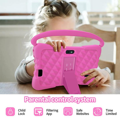 Tablette PC enfant BDF K3 7 pouces WiFi avec étui en silicone, 2 Go + 32 Go, Android 8.1, processeur quadricœur MTK6735, prise US, 4GB+64GB