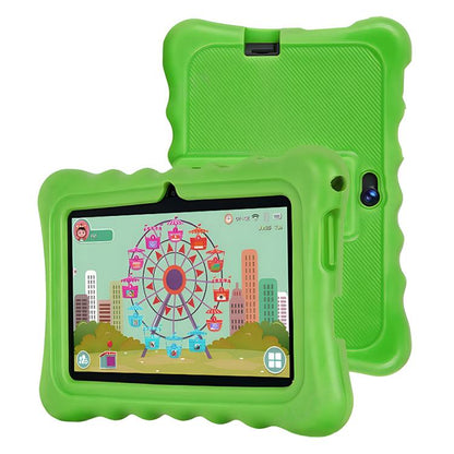 Tablette PC enfant BDF T7 7 pouces WiFi avec étui en silicone, 2 Go + 32 Go, Android 8.1, processeur quadricœur MTK6735, prise US, 4GB+64GB