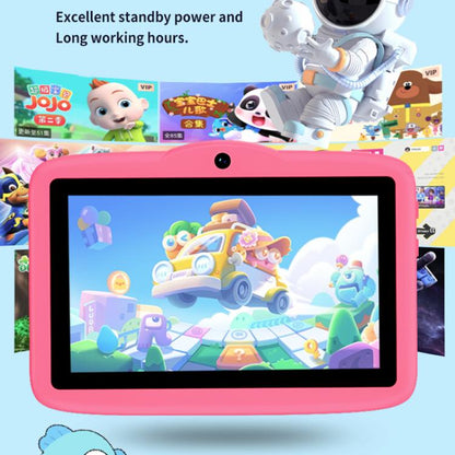Tablette PC enfant BDF 7 pouces WiFi avec étui en silicone champignon, 2 Go + 32 Go, Android 8.1, processeur quadricœur MTK6735, prise US, 4GB+64GB