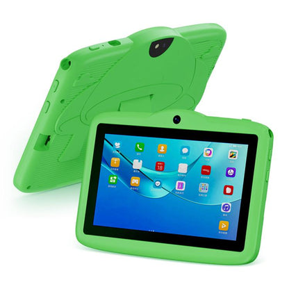 Tablette PC enfant BDF 7 pouces WiFi avec étui en silicone champignon, 2 Go + 32 Go, Android 8.1, processeur quadricœur MTK6735, prise US, 4GB+64GB