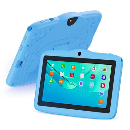 Tablette PC enfant BDF 7 pouces WiFi avec étui en silicone champignon, 2 Go + 32 Go, Android 8.1, processeur quadricœur MTK6735, prise US, 4GB+64GB