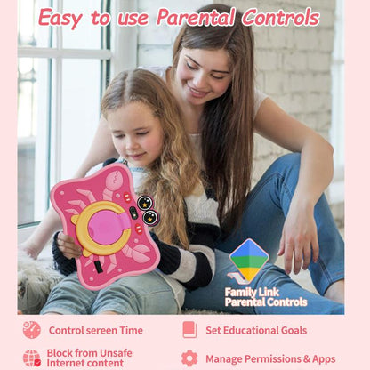 Tablette PC enfant BDF 7 pouces WiFi avec coque en silicone motif crabe, 1 Go + 16 Go, Android 8.1, processeur quadricœur MTK6735, prise US, 3GB+32GB