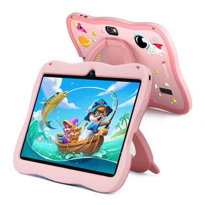 Tablette PC enfant BDF 7 pouces WiFi avec coque en silicone astronaute, 2 Go + 32 Go, Android 8.1, processeur quadricœur MTK6735, prise US, 4GB+64GB