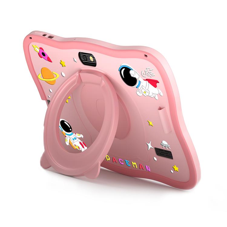 Tablette PC enfant BDF 7 pouces WiFi avec coque en silicone astronaute, 2 Go + 32 Go, Android 8.1, processeur quadricœur MTK6735, prise US, 4GB+64GB