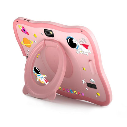 Tablette PC enfant BDF 7 pouces WiFi avec coque en silicone astronaute, 2 Go + 32 Go, Android 8.1, processeur quadricœur MTK6735, prise US, 4GB+64GB