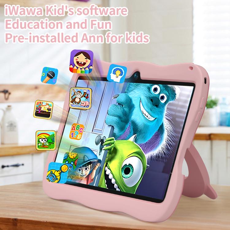 Tablette PC enfant BDF 7 pouces WiFi avec coque en silicone astronaute, 2 Go + 32 Go, Android 8.1, processeur quadricœur MTK6735, prise US, 4GB+64GB