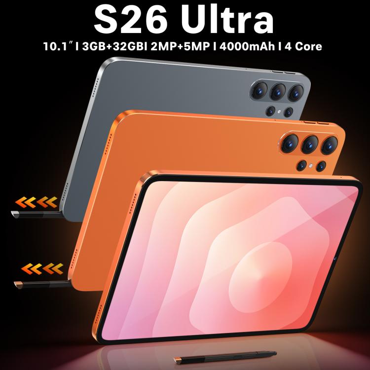 Tablette PC Wi-Fi S26 Ultra 10,1 pouces, 3 Go + 32 Go, Android 10, processeur octocœur MTK6750, prise australienne, AU Plug